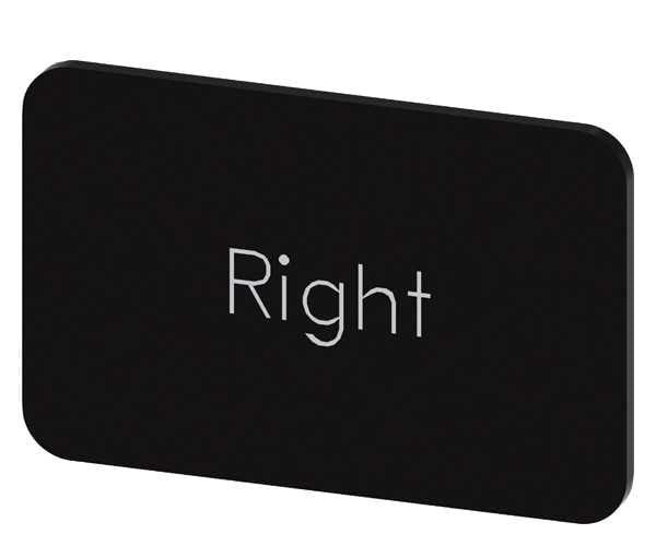 Siemens - Svart etikett, skrift:Right