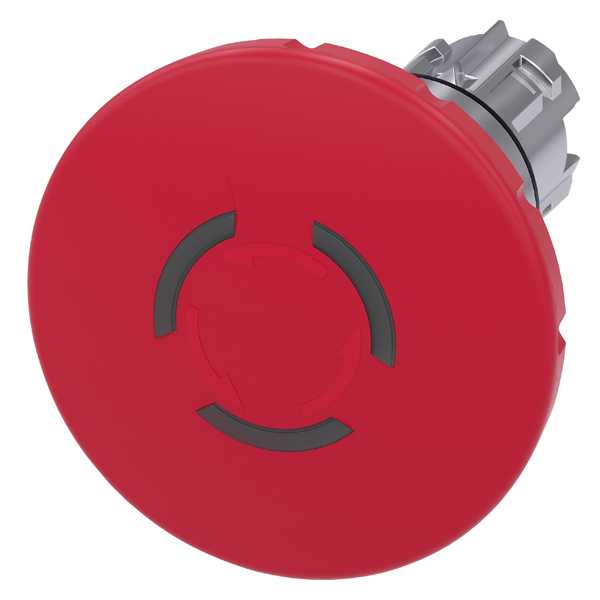 Siemens - SIRIUS ACT - Nødstoppknapphode-Rød Ø40MM. 22MM rundt blank metall