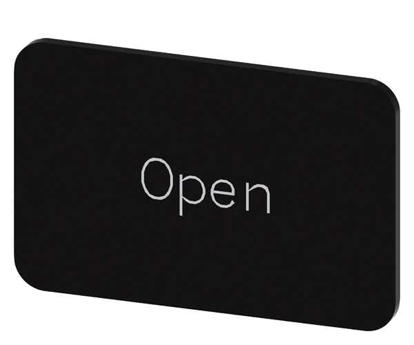 Siemens - Svart etikett, skrift:Open