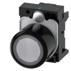 Siemens - SIRIUS ACT - Kompakt trykknapp-Klar tansp. 22MM rundt svart hardplast