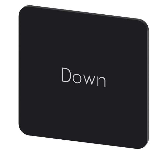 Siemens - Svart etikett, skrift:Down