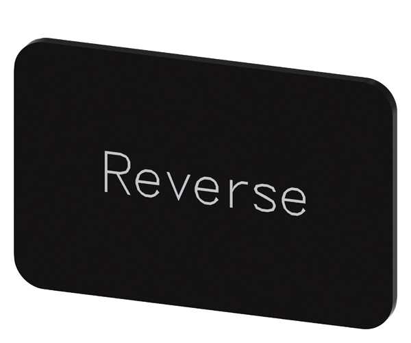 Siemens - Svart etikett, skrift:Reverse