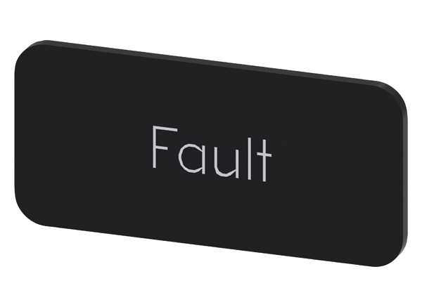 Siemens - Svart etikett,skrift: Fault
