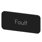 Siemens - Svart etikett,skrift: Fault