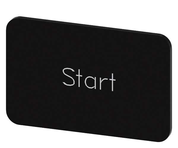 Siemens - Svart etikett, skrift:Start