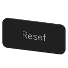 Siemens - Svart etikett, skrift: Reset