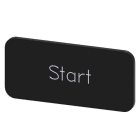 Siemens - Svart etikett, skrift: Start