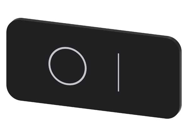 Siemens - Svart etikett, skrift: I