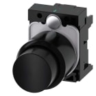 Siemens - SIRIUS ACT - Kompakt trykknapp-Svart. 22MM rund svart hardplast