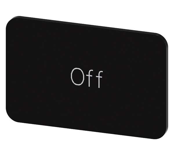 Siemens - Svart etikett, skrift:Off