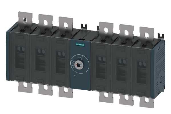 Siemens - Lastbryter  500A,størrelse 4,6-pol,1200VDC