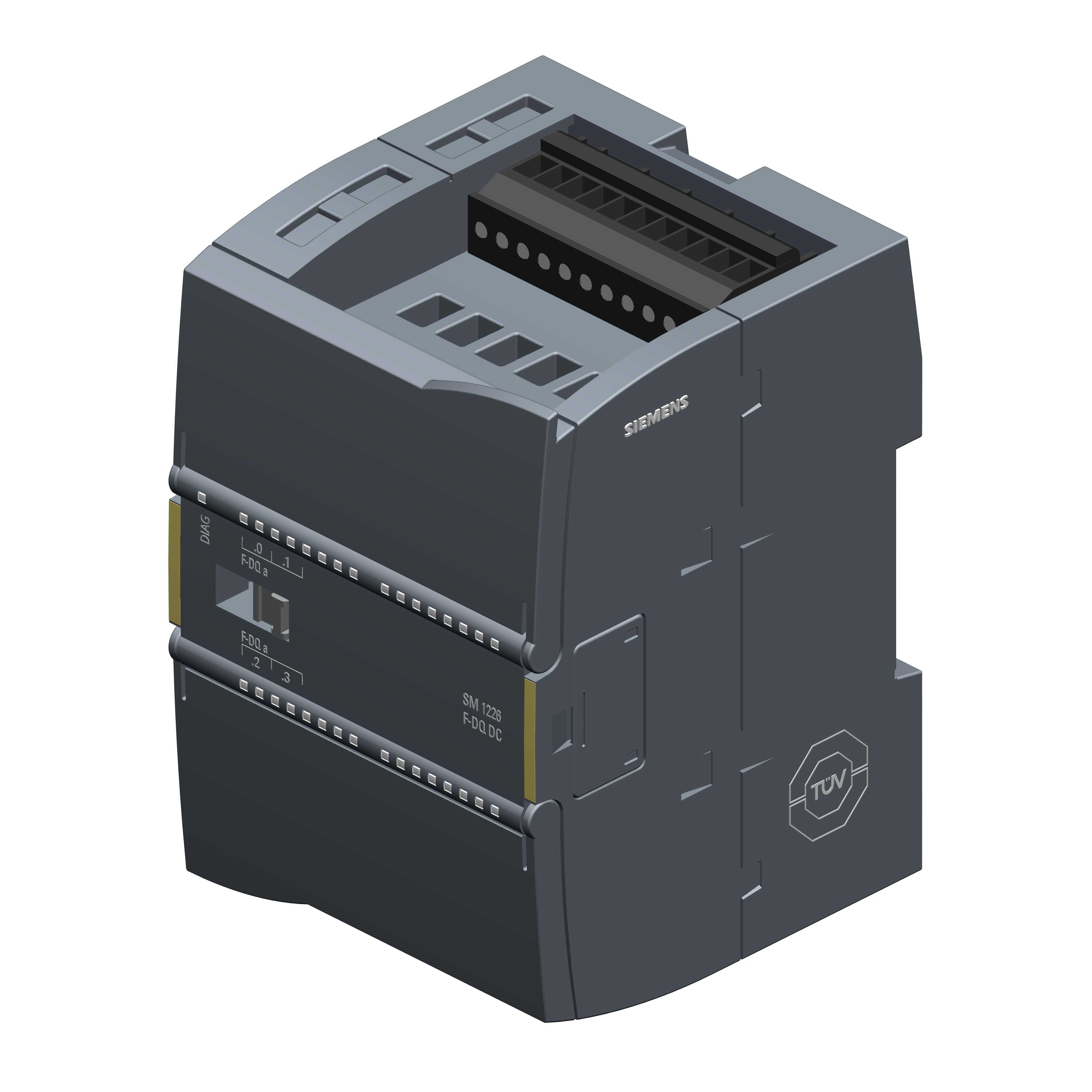 Siemens - SIMATIC S7-1200, Digital utgang Fail-Safe, SM 1226, F-DQ 4X 24VDC 2A,