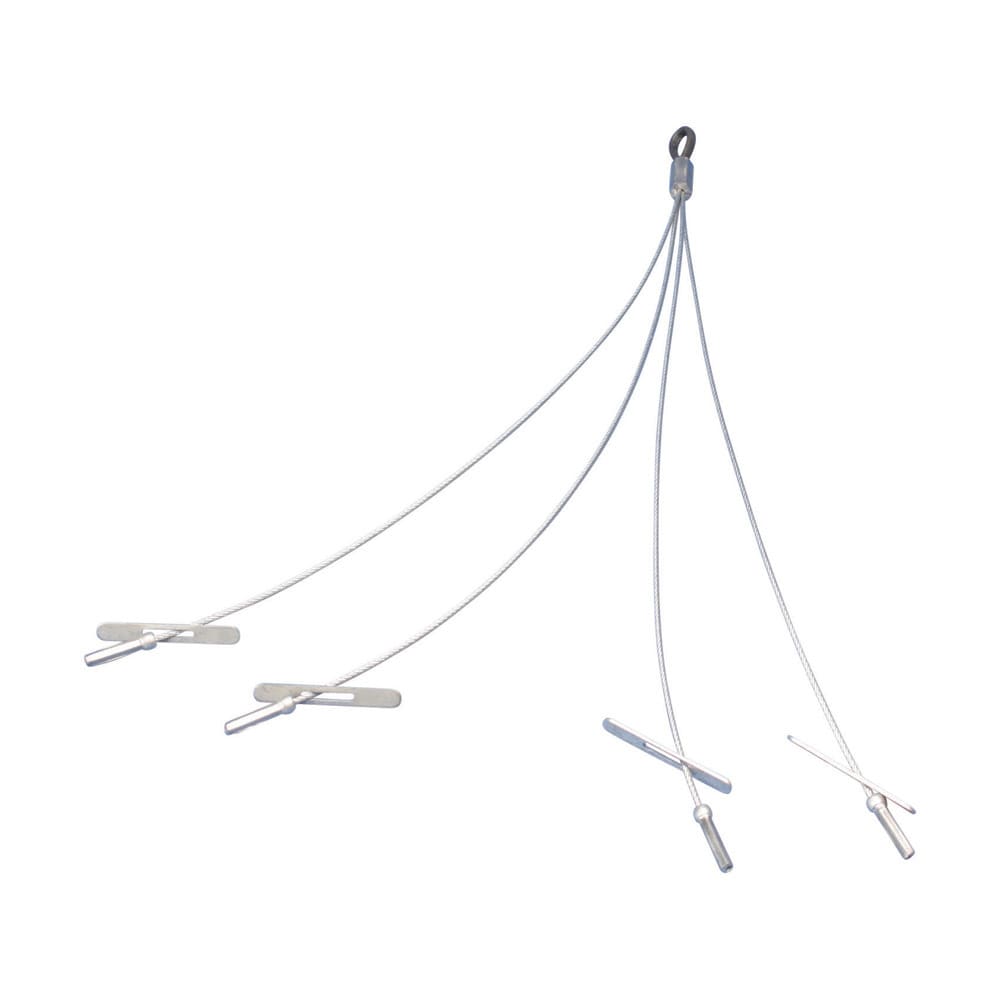 nVent CADDY - nVent CADDY Speed Link quad-vippe med hullforlengelse, 1,5 mm Vaier, 0,25 m «Y»-lengde