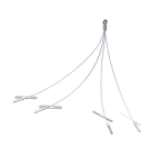 nVent CADDY - nVent CADDY Speed Link quad-vippe med hullforlengelse, 1,5 mm Vaier, 0,25 m «Y»-lengde