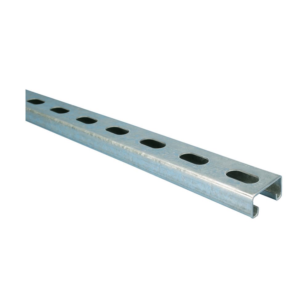 nVent CADDY - Profil av type C, slisset, Stål, PG, 2 000 mm x 21 mm x 41 mm x 2,5 mm