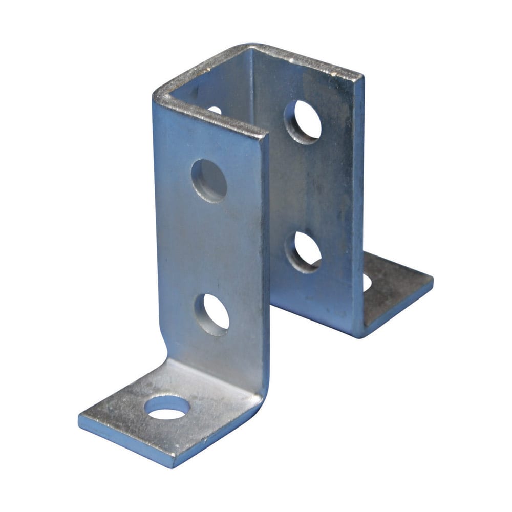 nVent CADDY - Dobbelhjørnet kobling med åtte hull, 3-veis, HD, 43 mm x 140 mm x 102 mm, M10 Skrue