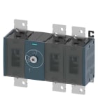 Siemens - Lastbryter 1000A, ST5, 3P, front betjent senter, bryter uten vrider, flat terminal