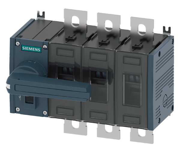 Siemens - Lastbryter 250A, ST3, 3P, med vrider flat terminal