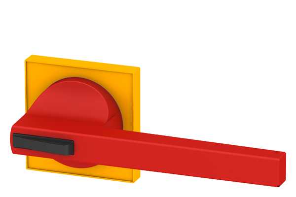 Siemens - Tilleggsutstyr for 3KD ,ST5, vrider med dekkplate for dørkobling, rød/gul, låsbar