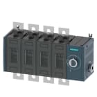 Siemens - Lastbryter 315A, ST3, 4P, side betjent høyre ,bryter uten vrider, flat terminal
