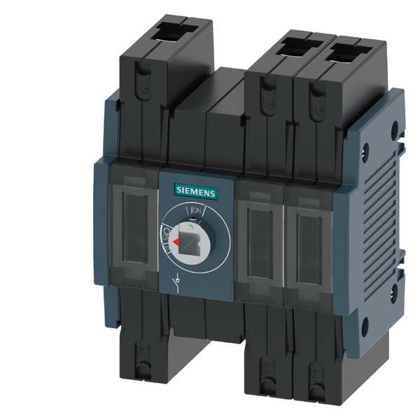 Siemens - Lastbryter 63A, ST 1, 3P, front betjent senter, bryter uten vrider, rammeklemme