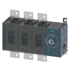 Siemens - Lastbryter 1600A, ST5, 3P, side betjent høyre ,bryter uten vrider, flat terminal