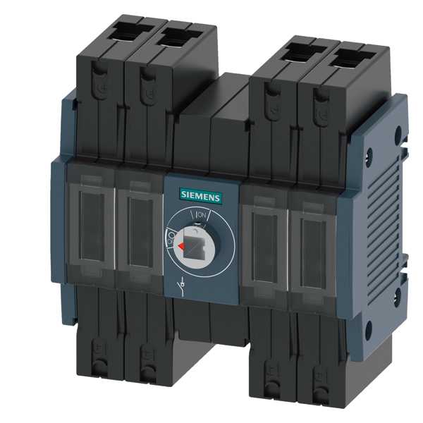 Siemens - Lastbryter 32A, ST 1, 4P, front betjent senter, bryter uten vrider, rammeklemme