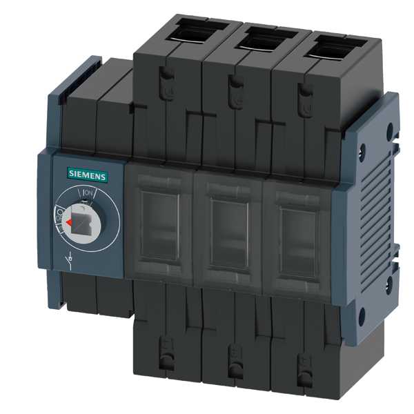 Siemens - Lastbryter 100A, ST2, 3P, front betjent venstre ,bryter uten vrider, rammeklemme