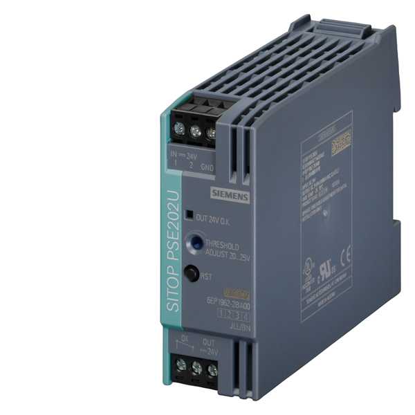 Siemens - SITOP PSE202U Redundansmodul, Inn:/Ut: 24 V DC Effekt <100 VA
