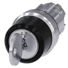 Siemens - SIRIUS ACT 22MM blank metall design Nøkkelvenderhode, RONIS I-O-II