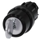 Siemens - SIRIUS ACT 22MM svart hardplast design Nøkkelvenderhode, RONIS I-O-II