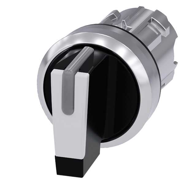 Siemens - SIRIUS ACT 22MM blank metall design Venderhode, 3 posisjons I-O-II