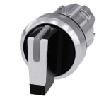 Siemens - SIRIUS ACT 22MM blank metall design Venderhode, 3 posisjons I-O-II