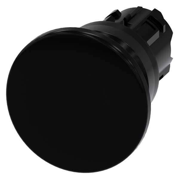 Siemens - SIRIUS ACT 22MM svart hardplast design Soppknapp sort, 40mm diameter