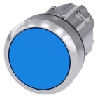 Siemens - SIRIUS ACT 22MM blank metall design Trykknapphode blå-hardplast