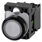 Siemens - KOM.BLANK.ILL T.KNAPP 110VAC - 22MM svart hardplast design
