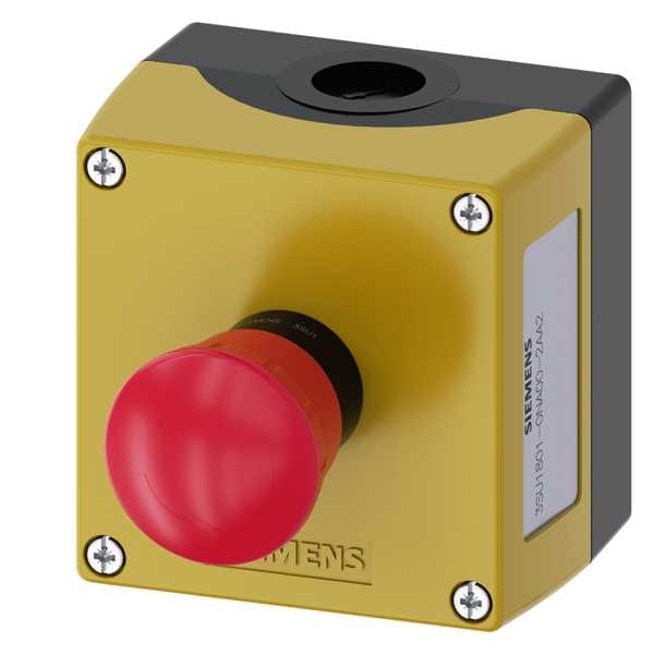 Siemens - SIRIUS ACT Nødstoppknapp i plast kapsling Komplett nødstoppknapp i kapsling