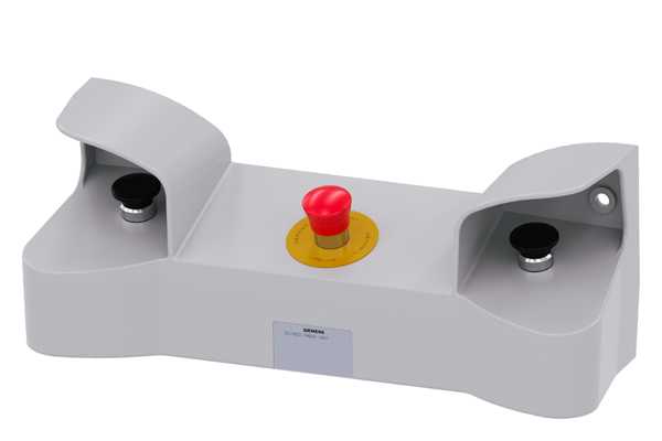 Siemens - SIRIUS ACT 22MM blank metall design Komplett 2 hånds presse med nødstopp
