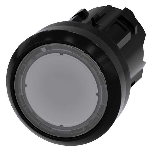 Siemens - SIRIUS ACT 22MM svart hardplast design Trykknapphode klar-illuminert