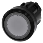 Siemens - SIRIUS ACT 22MM svart hardplast design Trykknapphode klar-illuminert