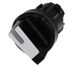 Siemens - SIRIUS ACT 22MM svart hardplast design Venderhode, 2 posisjons O-I