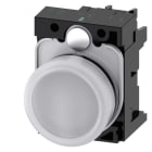 Siemens - SIRIUS ACT Komplett 22MM svart hardplast Signallampe med rød LED 230V AC