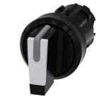 Siemens - SIRIUS ACT 22MM svart hardplast design Venderhode, 3 posisjons I-O-II