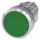 Siemens - TRYKKNAPPHODE,GRØNN,HOLDE - 22MM blank metall design