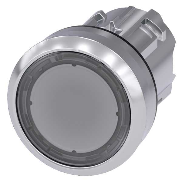 Siemens - SIRIUS ACT 22MM blank metall design Trykknapphode klar-illuminert