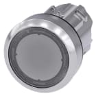 Siemens - SIRIUS ACT 22MM blank metall design Trykknapphode klar-illuminert