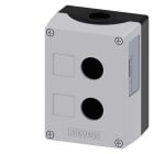 Siemens - SIRIUS ACT Boks - grå hardplast - 2 hull Boks for 2 knapper/signaler