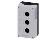 Siemens - SIRIUS ACT Boks - grå hardplast - 3 hull Boks for 3 knapper/signaler