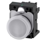 Siemens - SIRIUS ACT Komplett 22MM svart hardplast Signallampe med rød LED 24V AC/DC