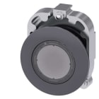 Siemens - SIRIUS ACT 30MM lavprofil-matt metall Trykknapphode - hvit illuminert